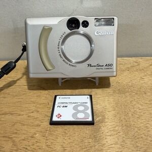 Canon PowerShot A50 Digital Camera 1.3MP Compact Tested Working Y2K